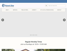 Tablet Screenshot of mtolivelutheran.org